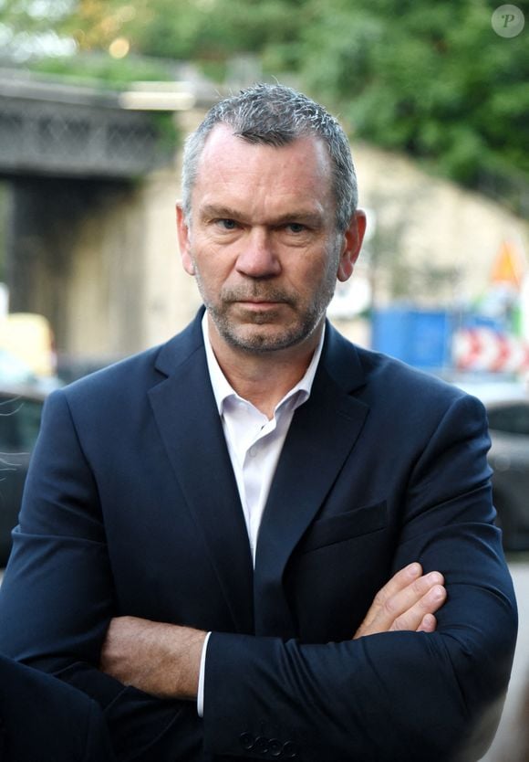 Thierry Cotillard président du Groupement Mousquetaires visite un supermarché à Paris, France le 5 septembre 2025. Photo by Alain Apaydin/ABACAPRESS.COM
