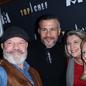 Philippe Etchebest, Glenn Viel, Stephanie Le Quellec et Helene Darroze à l'avant-première de la saison 15. Photo par Jerome Domine/ABACAPRESS.COM
