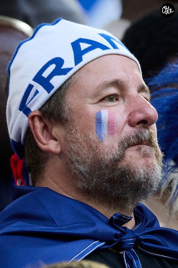 Bruno Guillon - Célébrités dans les tribunes du match du groupe D de l'Euro 2024 entre l'équipe de France face à l'Autriche (1-0) à Dusseldorf en Allemagne le 17 juin 2024. © Cyril Moreau/Bestimage