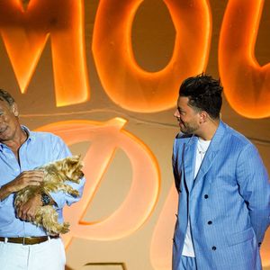 Franck Dubosc et Kev Adams - Jour 2 - Enregistrement de l'émission "L'humour à la plage" pour le 1er festival de Juan les Pins à la pinède Gould le 5 juillet 2024.
© JR Santini / Bruno Bebert / Bestimage