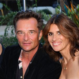 David Hallyday et sa femme Alexandra Pastor - 9ème gala étoilé Patrick Mouratoglou (coach légendaire de S. Williams) au profit de la Fondation Champ'seed à la Mouratoglou Academy afin de soutenir les jeunes espoirs du tennis mondial à Biot le 18 juin 2023.  Agence / Bestimage