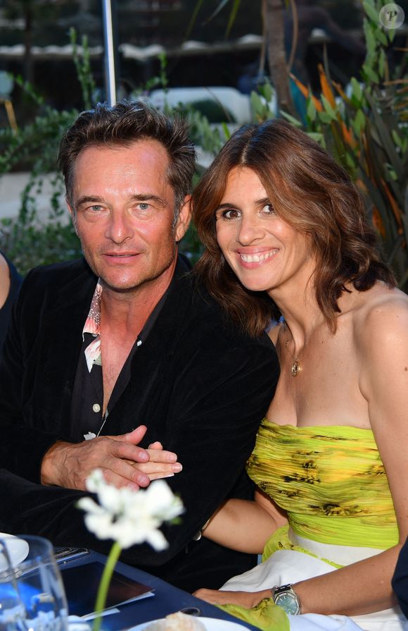 David Hallyday et sa femme Alexandra Pastor - 9ème gala étoilé Patrick Mouratoglou (coach légendaire de S. Williams) au profit de la Fondation Champ'seed à la Mouratoglou Academy afin de soutenir les jeunes espoirs du tennis mondial à Biot le 18 juin 2023.  Agence / Bestimage