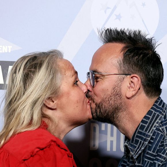 Valérie Damidot et Jarry - Photocall lors de la 28ème édition du festival International du Film de Comédie à l'Alpe d'Huez le 14 janvier 2025. © Dominique Jacovides/Bestimage