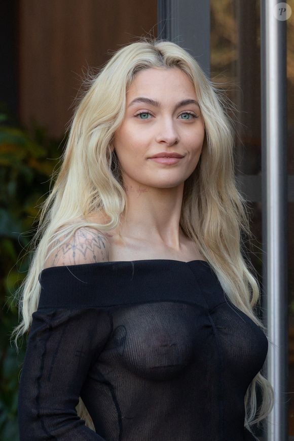 Paris Jackson assiste au défilé Stella McCartney Womenswear Fall/Winter 2025-2026 dans le cadre de la Fashion Week de Paris le 05 mars 2025 à Paris, France. Photo by Nasser Berzane/ABACAPRESS.COM