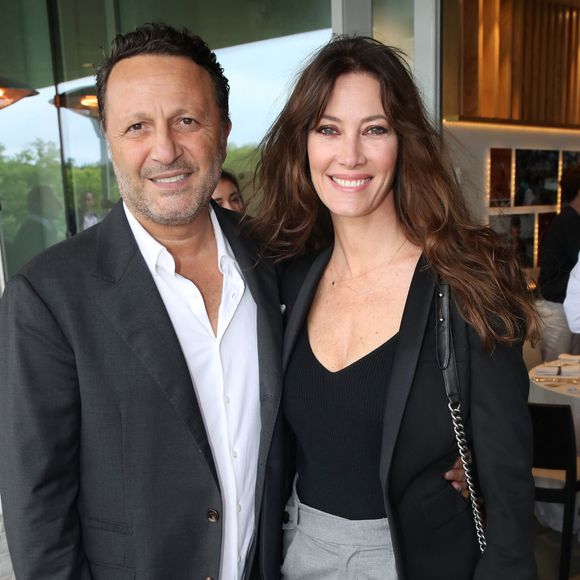 Arthur et Mareva Galanter au déjeuner de la finale Messieurs de France Télévision (jour 15) sur la terrasse de France Télévision lors des Internationaux de France de Tennis de Roland Garros 2022 à Paris, France, le 5 Juin 2022. © Bertrand Rindoff/Bestimage