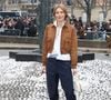 Camille Rowe aux arrivées au défilé Miu Miu Mode Féminine Prêt-À-Porter Automne/Hiver 2025-2026 lors de la Fashion Week de Paris (PFW) au Conseil économique et social Palais de Iéna, à Paris, France, le 11 mars 2025. © Denis Guignebourg/Bestimage