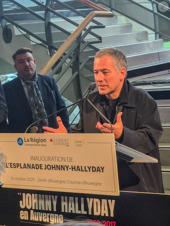 Bruno Putzulu lors de l'inauguration de l’esplanade Johnny Hallyday au pied du Zénith d'Auvergne à Cournon-d'Auvergne, près de Clermont-Ferrand, France, le 14 octobre 2025. © Eternity/Bestimage
