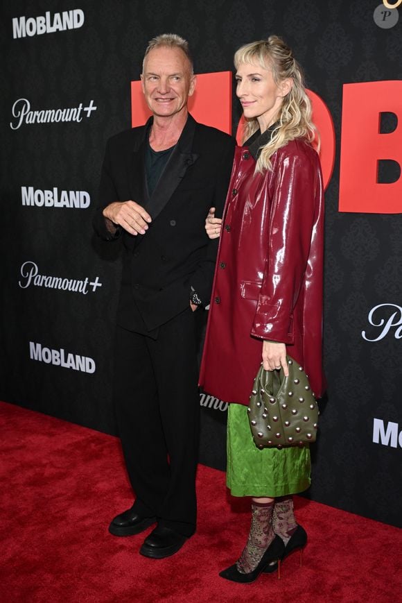 Sting et Mickey Sumner à la première de la série télévisée MobLand au SVA Theater de New York City, New York, Etats-Unis, le 30 avril 2025. © NDZ/Starmax/Bestimage