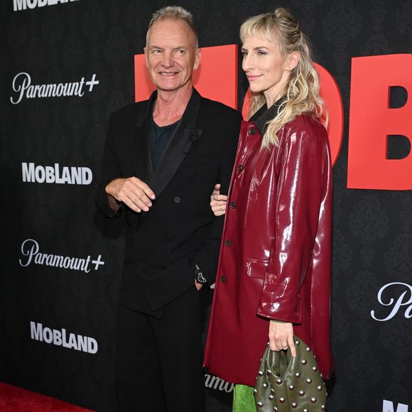 Sting et Mickey Sumner à la première de la série télévisée MobLand au SVA Theater de New York City, New York, Etats-Unis, le 30 avril 2025. © NDZ/Starmax/Bestimage