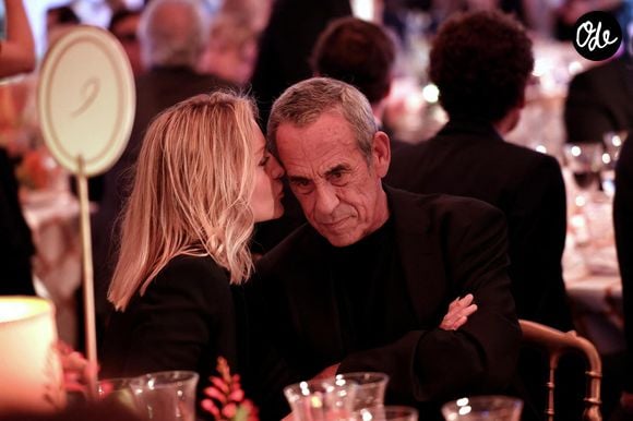 Audrey Crespo-Mara et Thierry Ardisson - Soirée de gala "Heroes for Imagine" qui a permis de récolter dix millions d'euros au profit de la recherche contre les maladies génétiques à Paris le 23 septembre 2024.

© Dominique Jacovides / Bestimage