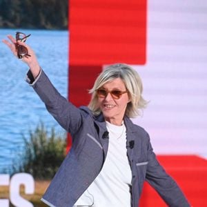 Exclusif - Chantal Ladesou lors de l'enregistrement de l'émission Vivement dimanche au studio Rive gauche, présentée par M.Drucker et diffusée le 4 octobre sur France 3, à Paris, France, le 30 septembre 2026. © Guillaume Gaffiot/Bestimage