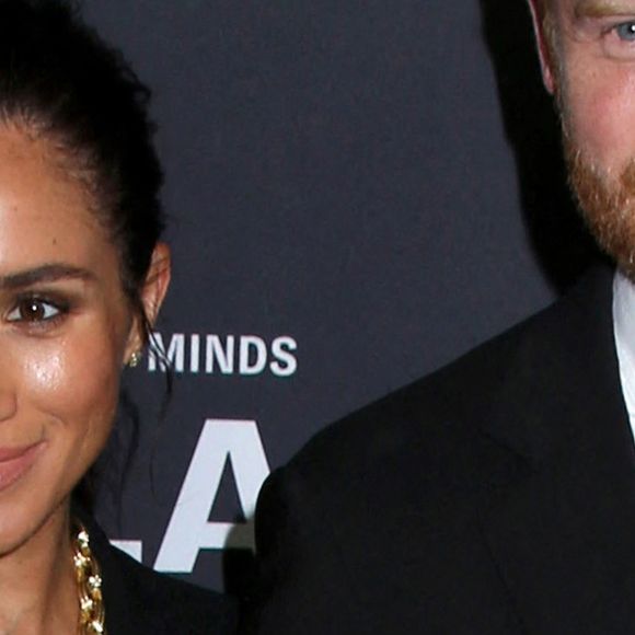 Meghan Markle, duchesse de Sussex et le prince Harry, duc de Sussex assistent au gala de la Journée mondiale de la santé mentale de Project Healthy Minds qui se tient aux Spring Studios à New York City, NY. Steven Bergman/AFF/ABACAPRESS.COM
