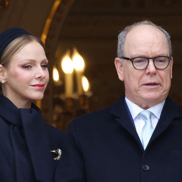 La Princesse Charlène de Monaco et le Prince Albert II de Monaco à la Sainte Dévote à Monaco, le 27 janvier 2026. Photo par Jean-Charles Vinaj/ABACAPRESS.COM