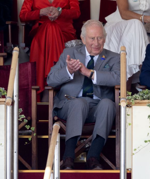 Le roi Charles III d'Angleterre assiste au Royal Windsor Horse Show qui se tient dans le parc du château de Windsor, dans le Berkshire, au Royaume-Uni. 17 mai 2025. (GOFF INF / BESTIMAGE).
