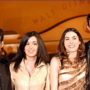 Jean-Pascal, Jenifer & Mario de la Star Academy © Petit-Gorassini/ABACA. 33146-53. Marne-la-Vallee-France, 15/3/2002. Inauguration du parc Walt Disney Studios à côté du parc Disneyland-Paris.