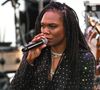 Kareen Guiock Thuram a été entourée par ses proches tout au long de la soirée.

Kareen Guiock Thuram en concert sur la scène de la Pinède Gould dans le cadre de 64ème édition du Jazz à Juan les Pins le 17 juillet 2025. © Lionel urman/Bestimage