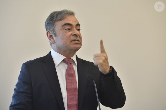 Conférence de presse de Carlos Ghosn à Beyrouth après son évasion du Japon le 8 janvier 2020.

© Dar Al Mussawir / Panoramic / Bestimage