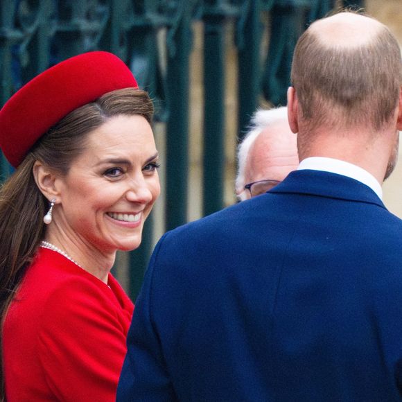 Le prince William, prince de Galles, et Catherine (Kate) Middleton, princesse de Galles, célèbrent le 76ème Commonwealth Day à l'abbaye de Westminster à Londres, le 10 mars 2025.