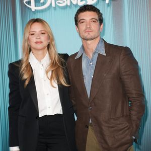 Virginie Efira et son compagnon Niels Schneider - Photocall du showcase 2026 Disney+ à l'Institut de France à Paris le 15 janvier 2026. © Coadic Guirec/Bestimage