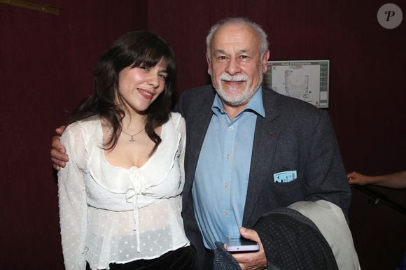 Exclusif - Francis Perrin et sa fille Jeanne Perrin (qui joue dans la pièce) - Cocktail à la suite de la générale de la pièce « L’argent de la vieille » au Théâtre Libre à Paris, France. Le 15 Février 2024.
© Bertrand Rindoff / Bestimage