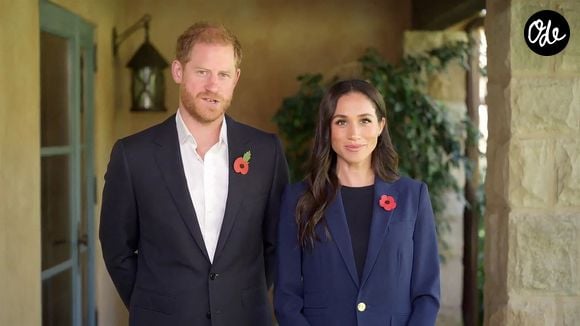 Le prince Harry, duc de Sussex et Meghan Markle, duchesse de Sussex dans une vidéo diffusée lors de la Global Ministerial Conference sur les violences contres les enfants. Phoot par Backgrid UK/ Bestimage