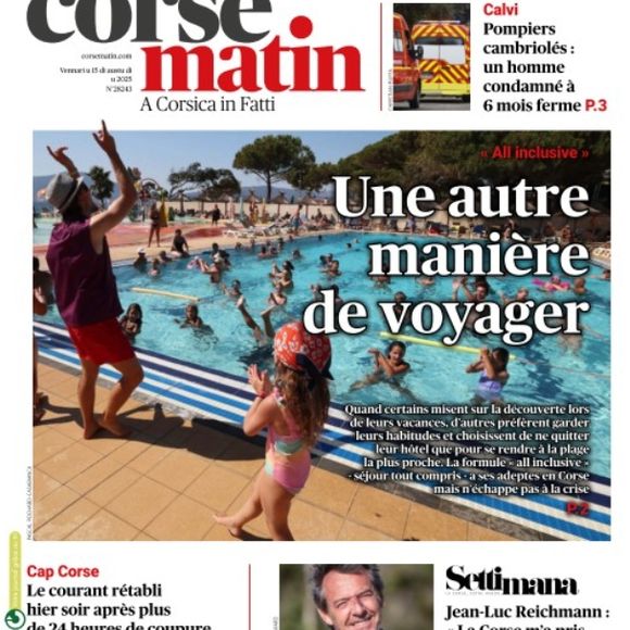 Les confidences de Jean-Luc Reichmann à retrouver dans le numéro de "Corse-Matin" dévoilées le 15 août 2025.