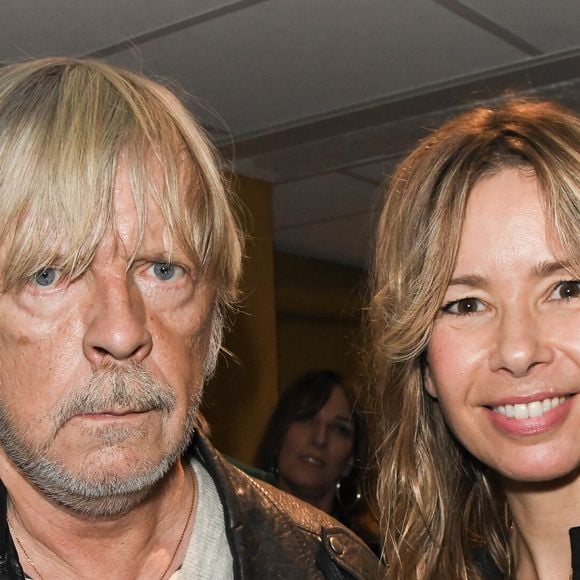 Exclusif - Le chanteur Renaud (Renaud Séchan) et son ex-femme Romane Serda - People au concert de Dave à Bobino à Paris le 18 novembre 2019. © Coadic Guirec/Bestimage