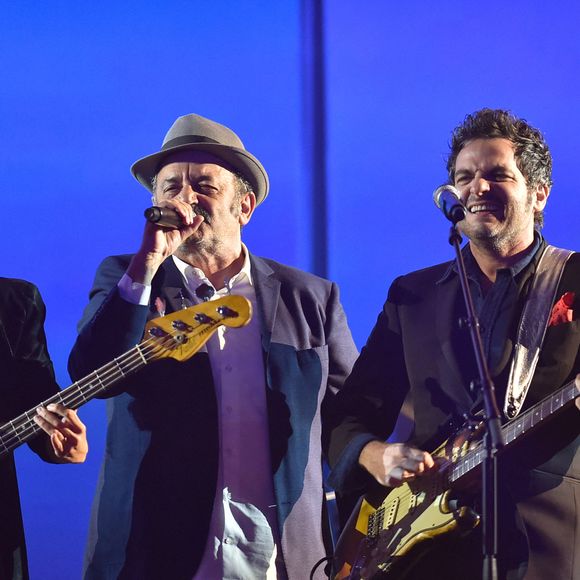 Louis, Matthieu, Joseph et Anna Chedid lors de la 31e cérémonie des Victoires de la Musique qui s'est tenue au Zénith de Paris, France, le 12 février 2016. Photo by ABACAPRESS.COM
