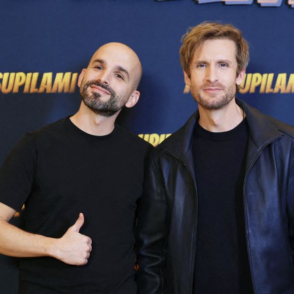 Pierre Lacheau et Philippe Lacheau assistent à la première du Marsupilami au Grand Rex à Paris, France, le 01 février 2026. Photo by Jerome Domine/ABACAPRESS.COM