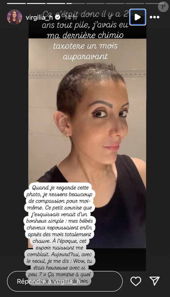 Virgilia Hess (BFMTV) partage des photos de ses cheveux qui ont repoussé après son cancer.