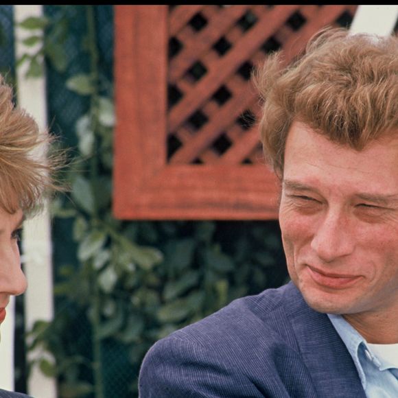 Johnny Hallyday et Nathalie Baye au Festival de Cannes en 1985 © Angeli-Rindoff / BestImage