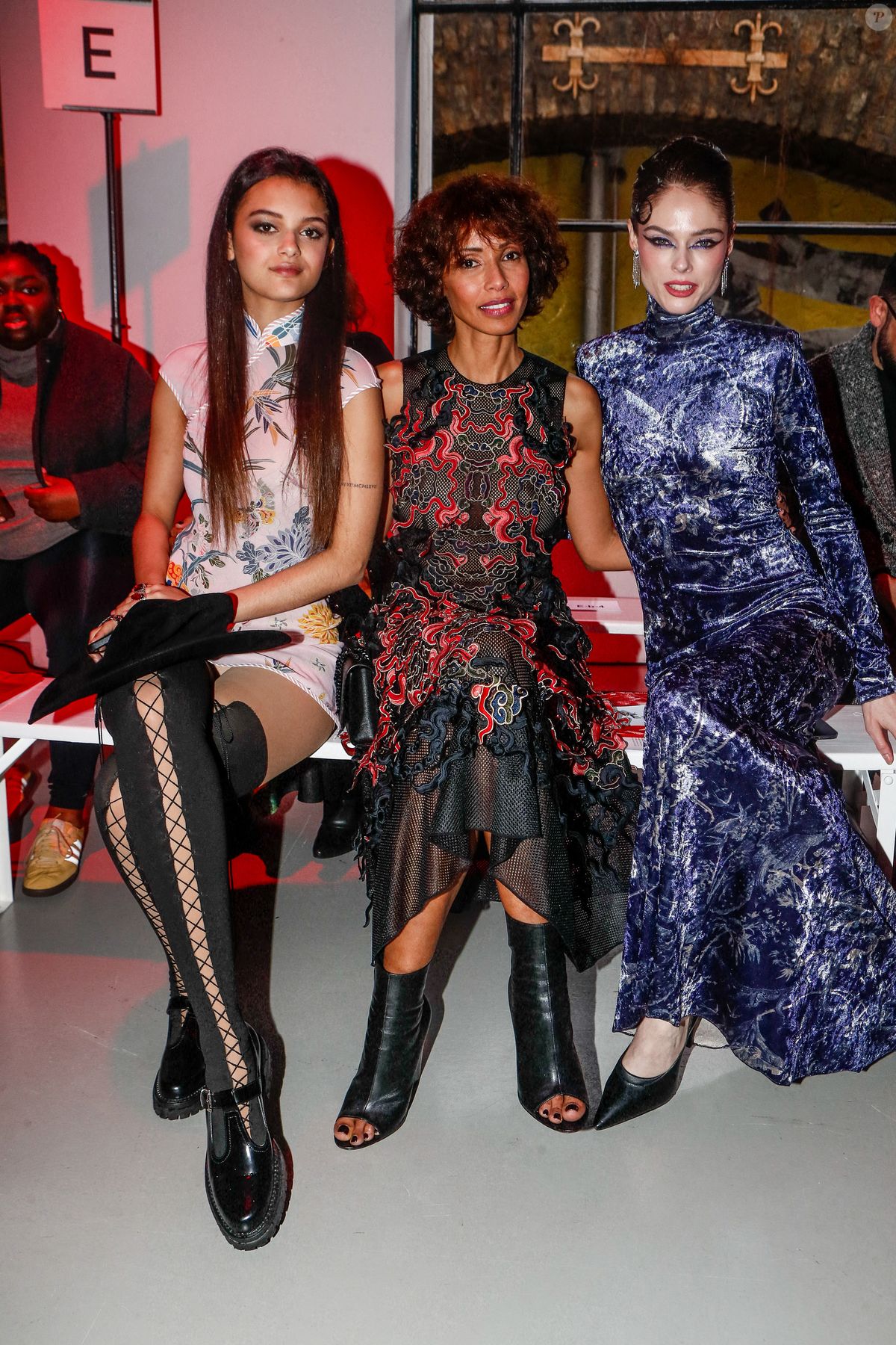 Photo : Exclusif - Tess Rocancourt, sa mère Sonia Rolland et Coco Rocha ...