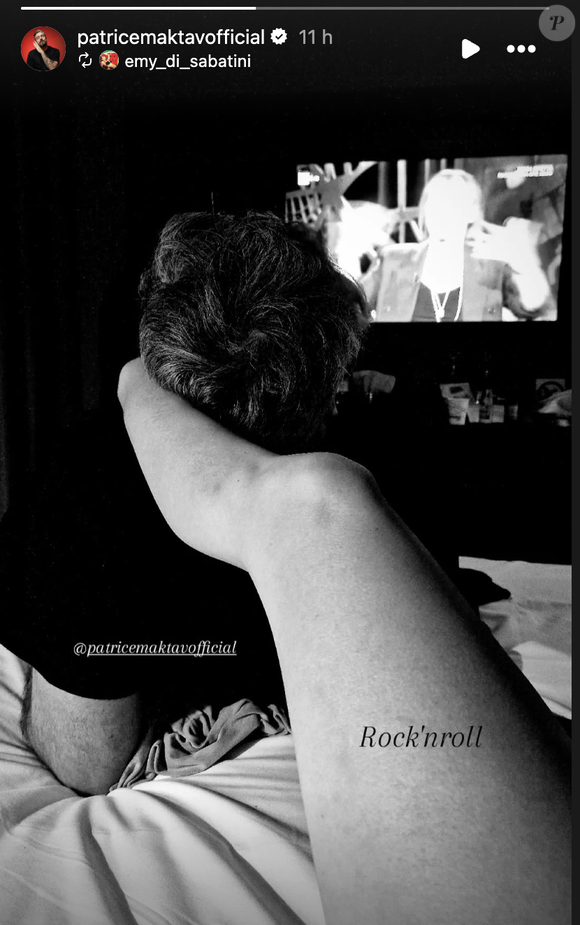 Capture d'écran provenant de la story Instagram de Patrice Maktav