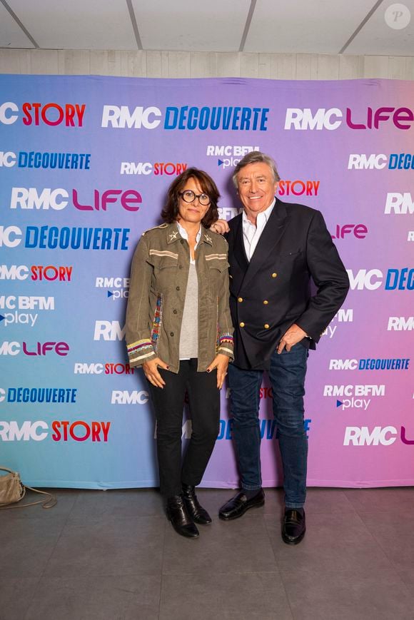 Carole Rousseau et Jacques Legros lors de la conférence de presse de rentrée des chaînes du groupe RMC-BFM à Paris, le 17 septembre 2025.
Pierre Perusseau / Bestimage