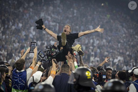 Luis Enrique - Le PSG remporte la Ligue Des Champions 2025, pour la première fois de son histoire, face à l'Inter Milan (5-0) à l'Allianz Arena de Munich, le 31 mai 2025. Photo : Elyxandro Cegarra / PsnewZ / Bestimage