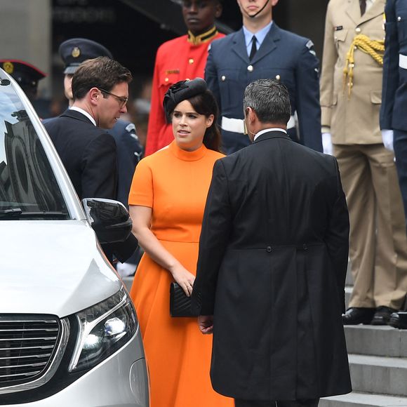 La princesse Eugenie d'York - Les membres de la famille royale et les invités lors de la messe célébrée à la cathédrale Saint-Paul de Londres, dans le cadre du jubilé de platine (70 ans de règne) de la reine Elisabeth II d’Angleterre. Londres, le 3 juin 2022.
©AGENCE / BESTIMAGE