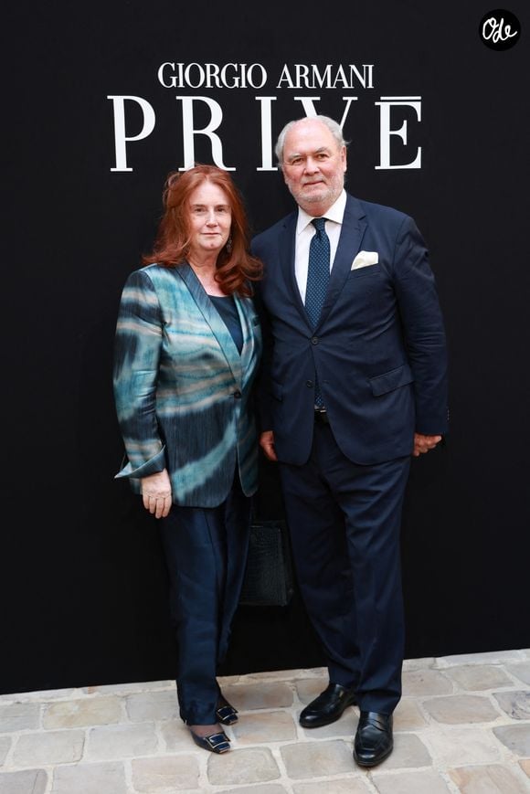 Emanuela D'Alessandro au défilé Giorgio Armani Privé "Collection Haute Couture Automne/Hiver 2026-2027" lors de la Fashion Week de Paris, le 7 juillet 2026