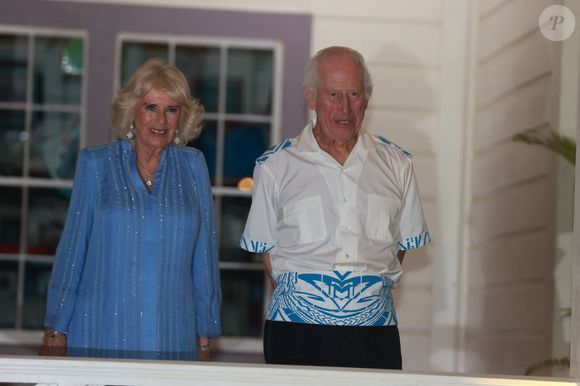 Le roi Charles III d'Angleterre et la reine consort Camilla Parker Bowles lors d'une réception au musée Robert Louis Stevenson dans les Iles Samoa, à l'occasion de leur visite en Australie. Le 25 octobre 2024
© Ian Vogler / MirrorPix / Bestimage