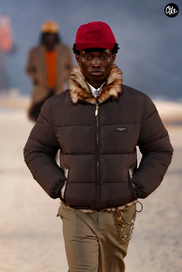 Défilé de mode Louis Vuitton Prêt à Porter Collection Homme Printemps/Été 2027 lors de la Fashion Week de Paris, à la Cité Internationale Universitaire de Paris, France, le 23 juin 2026. © Bestimage