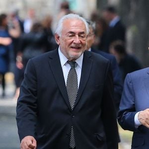 Dominique Strauss-Kahn (DSK) - Obsèques de Simone Veil au cimetière du Montparnasse à Paris, le 5 juillet 2017.