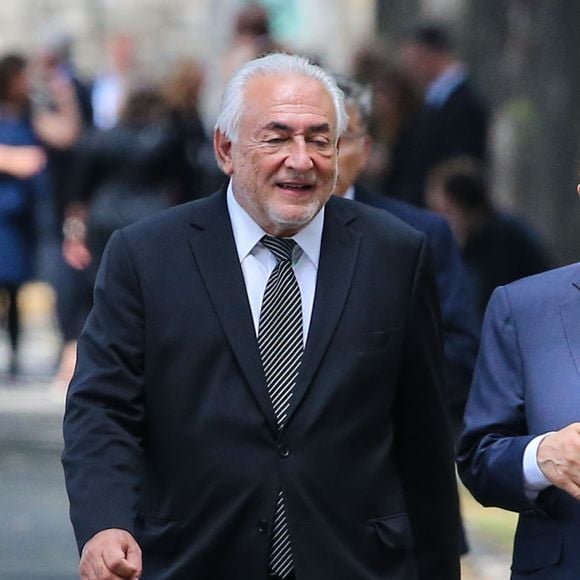 Dominique Strauss-Kahn (DSK) - Obsèques de Simone Veil au cimetière du Montparnasse à Paris, le 5 juillet 2017.