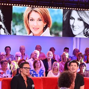 Exclusif - Jacques Veneruso, Vincent Niclo, Michel Drucker, Dany Brillant, Robert Charlebois et Ycare - Enregistrement de l'émission "Vivement dimanche" spécial Céline Dion au studio Rive gauche, presentée par Michel Drucker. Diffusion sur France 3 le 6 septembre 2026. © Guillaume Gaffiot/Bestimage