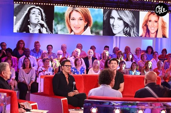 Exclusif - Jacques Veneruso, Vincent Niclo, Michel Drucker, Dany Brillant, Robert Charlebois et Ycare - Enregistrement de l'émission "Vivement dimanche" spécial Céline Dion au studio Rive gauche, presentée par Michel Drucker. Diffusion sur France 3 le 6 septembre 2026. © Guillaume Gaffiot/Bestimage