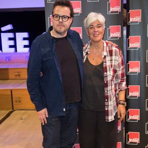 Nicolas Demorand, Fabienne Sintes pour France Inter lors de la présentation des programmes de Radio France pour 2016/17 à Paris, France le 30 août 2017. Photo par Nasser Berzane/ABACAPRESS.COM