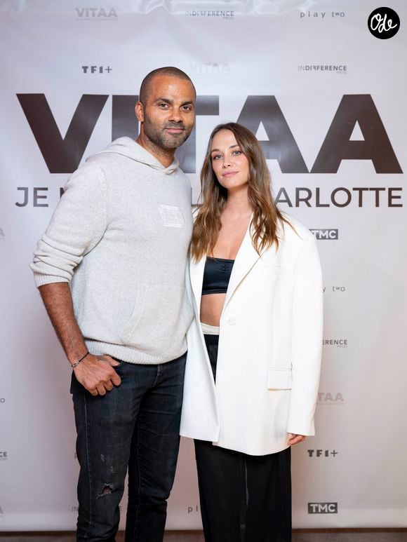Tony Parker et sa compagne Agathe Teyssier à la projection privée en avant-première du documentaire sur Vitaa (Charlotte Gonin) "Je m'appelle Charlotte" dans les locaux de TF1 à Boulogne Billancourt le 18 novembre 2024. 

© Pierre Perusseau / Bestimage