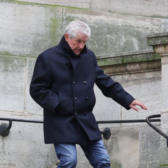 Claude Lelouch lors de la cérémonie d'enterrement du réalisateur français Bertrand Blier à l'église Saint Roch à Paris, France, le 29 janvier 2025. Le cinéaste français provocateur qui a remporté des succès avec des comédies transgressives mettant en scène Gérard Depardieu et Isabelle Huppert est décédé à l'âge de 85 ans. Photo par Nasser Berzane/ABACAPRESS.COM