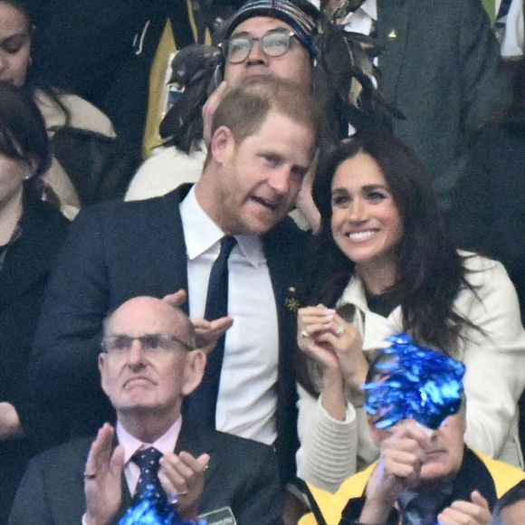 Le prince Harry et Meghan Markle assistent à la cérémonie d'ouverture des "Invictus Games Vancouver Whistler 2025" au Canada le 8 février 2025. Backgrid USA / Bestimage