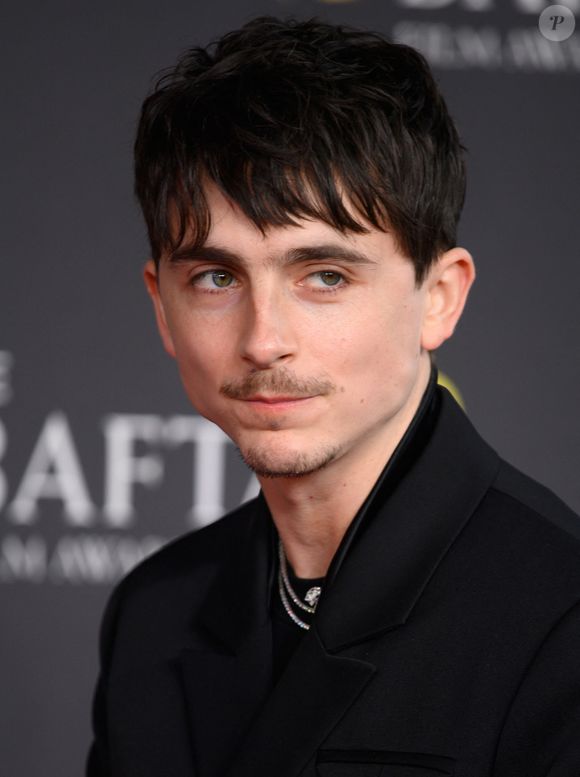Timothée Chalamet - Photocall de la 78ème cérémonie des British Academy Film Awards (EE BAFTA) au Royal Albert Hall à Londres, le 16 février 2025.
©GOFF INF / BESTIMAGE