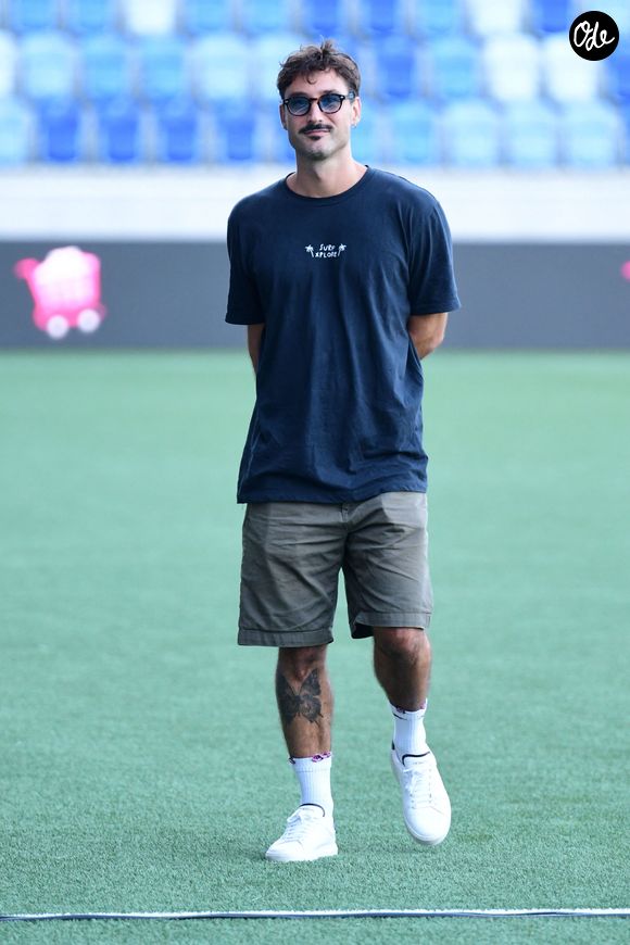 Jérémy Frerot - Les célébrités participent au match caritatif "Charity All Stars" au profit des associations "Zoé4life" et "Princesse Margot" au stade de la Tuilière à Lausanne (Suisse), le 5 septembre 2026. © Romain Doucelin / Bestimage # | 00768620