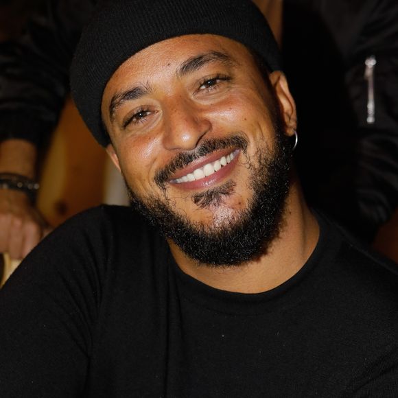 Slimane (Slimane Nebchi) lors de la soirée qui se tenait sur la terrasse éphémère "Barbanegra" à Paris, le 6 juillet 2021.

© Christophe Clovis/Bestimage